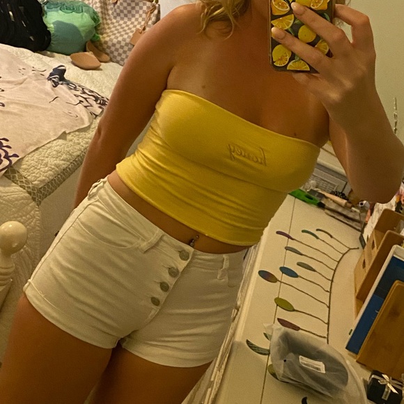 Brandy Melville Honey Tube Top, yellow/small - Picture 3 of 4